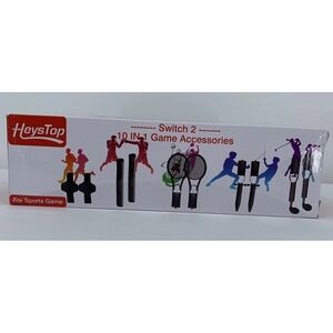 Nintendo Switch HeysTop Switch 2 10 In 1 Sports Game Accessories Set Open Box